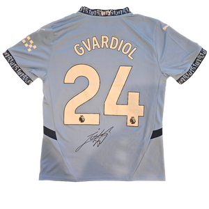 Joško Gvardiol Signed 2024/25 Manchester City Home Shirt