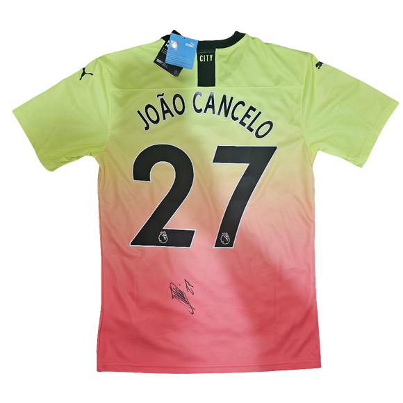 João Cancelo Signed Player Issue 2019/20 Manchester City Third Shirts