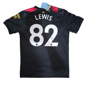 Rico Lewis Signed Manchester City Away Shirt