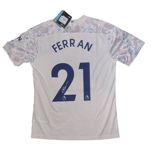 Ferran Torres Signed 2020/21 Manchester City Third Shirt