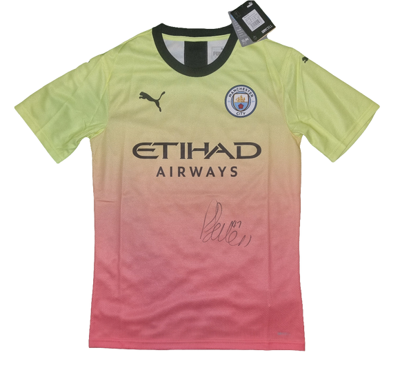 Phil Foden Signed Player Issue 2019/20 Manchester City Third Shirt