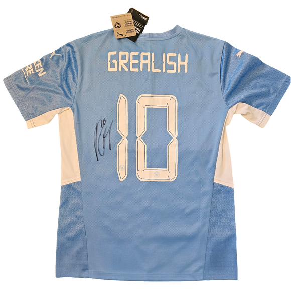 Jack Grealish Signed 2021/22 Manchester City Home Shirt