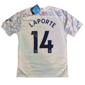 Aymeric Laporte Signed 2020/21 Manchester City Third Shirt