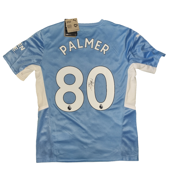 Cole Palmer Signed 2021/22 Manchester City Home Shirt