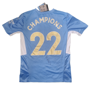 Kevin De Bruyne Signed 2021/22 Manchester City 'CHAMPIONS' Home Shirt