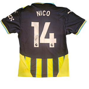 Nico González Signed 2024/25 Manchester City Away Shirt
