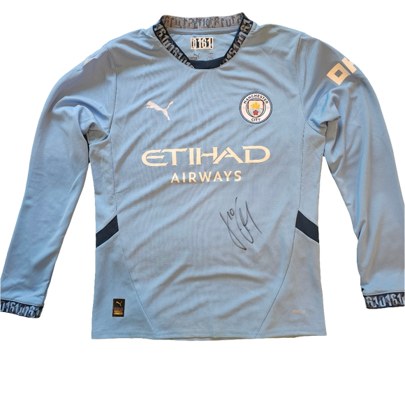 Jack Grealish Signed 2024/25 Manchester City Home Shirt