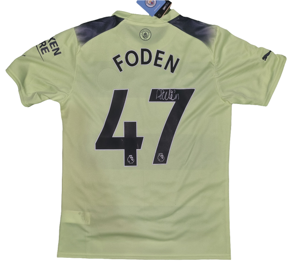 Phil Foden Signed 2022/23 Third Shirt