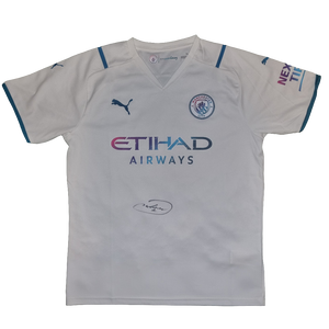 Raheem Sterling Signed 2021/22 Manchester City Away Shirt