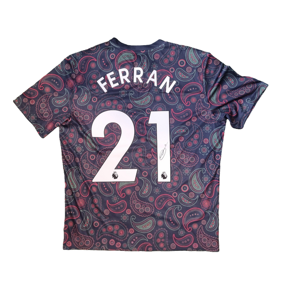 Ferran Torres Signed 2020/21 Manchester City eSports Shirt