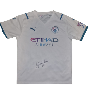 Gabriel Jesus Signed 2021/22 Manchester City Away Shirt