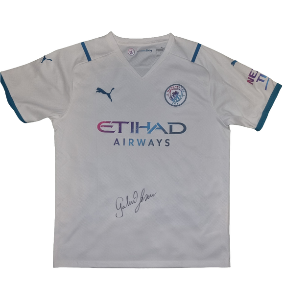 Gabriel Jesus Signed 2021/22 Manchester City Away Shirt