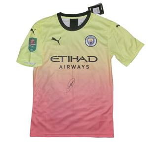 Raheem Sterling Signed Player Issue 2019/20 Manchester City Third Shirt