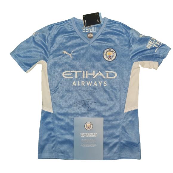 Rúben Dias Signed Home Shirt with Man City COA