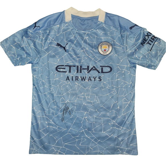 João Cancelo Signed 2020/21 Manchester City Home Shirt