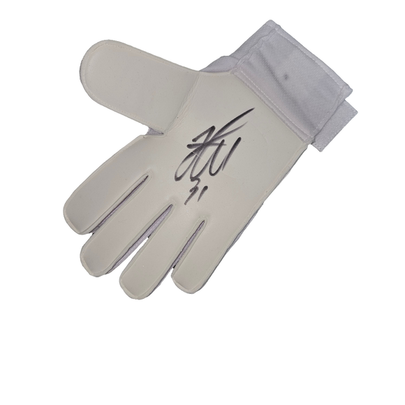 Ederson Moraes Signed Puma Gloves