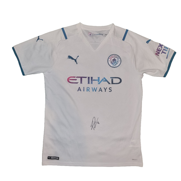 Rúben Dias Signed 2021/22 Manchester City Away Shirt
