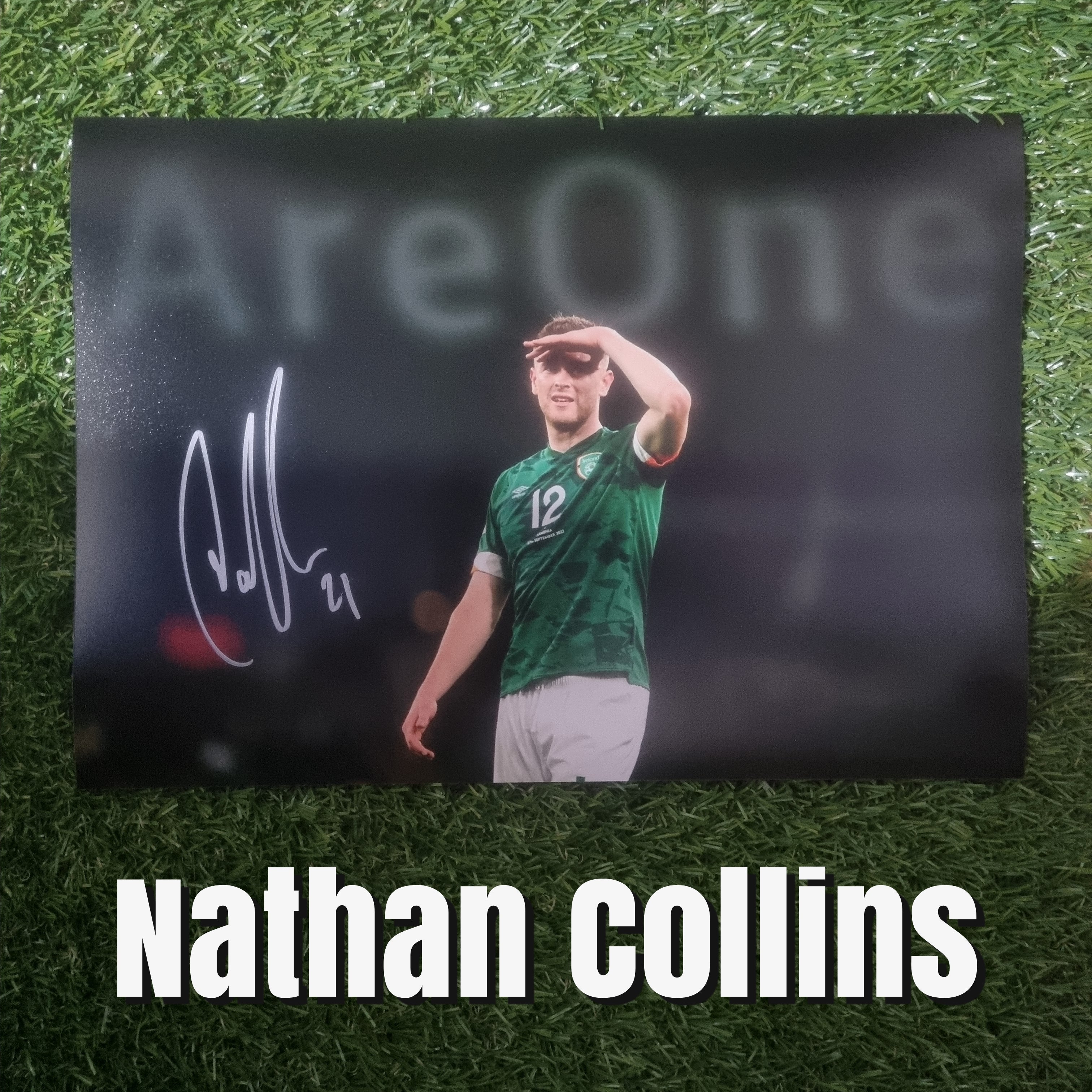 Nathan Collins Signed A4 Ireland Photo - Image 1