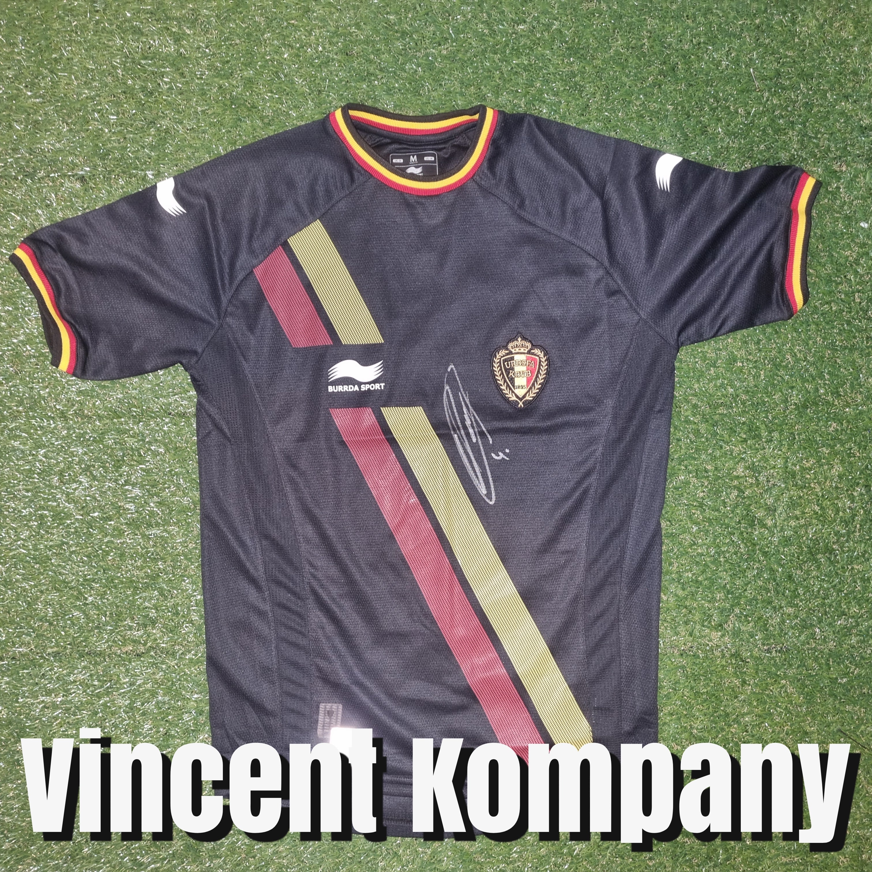 Vincent Kompany Signed 2014 Belgium Away Shirt