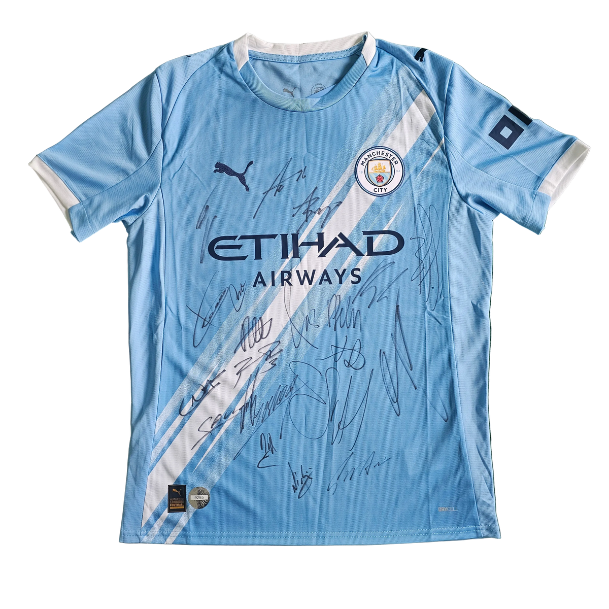 Man City Squad Signed 25/26 Home Shirt | Club COA
