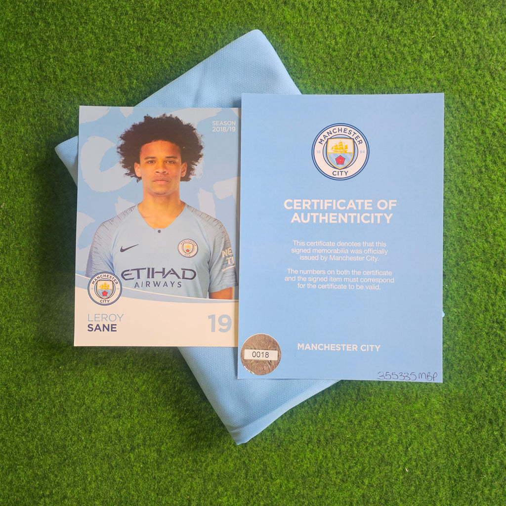 Leroy Sané Signed 18/19 Home Shirt | Club COA