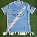 Antoine Semenyo Signed 2025/26 Manchester City Home Shirt - FA Cup Final Detail - Signed Front