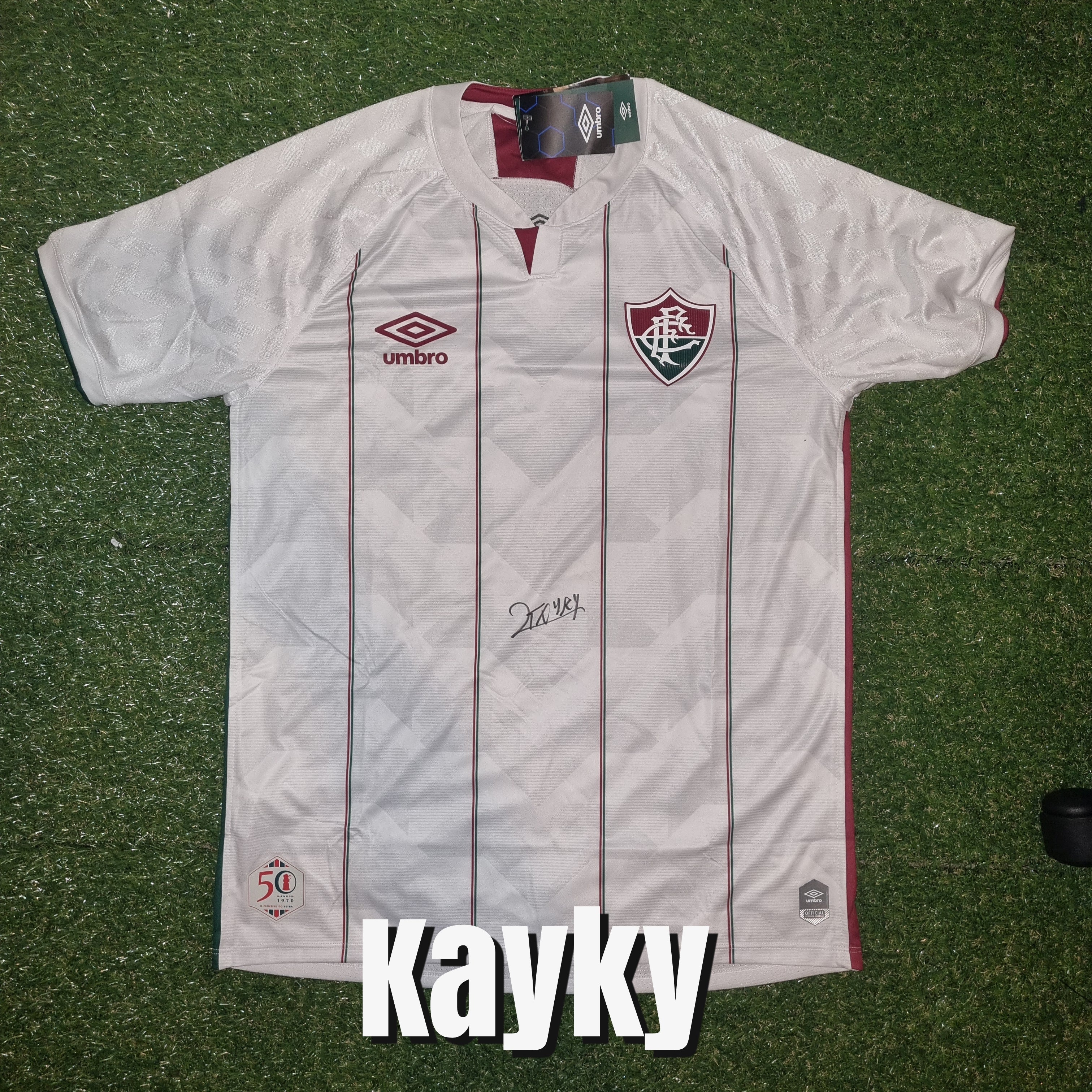 Kayky Signed 2020/21 Fluminense Away Shirt