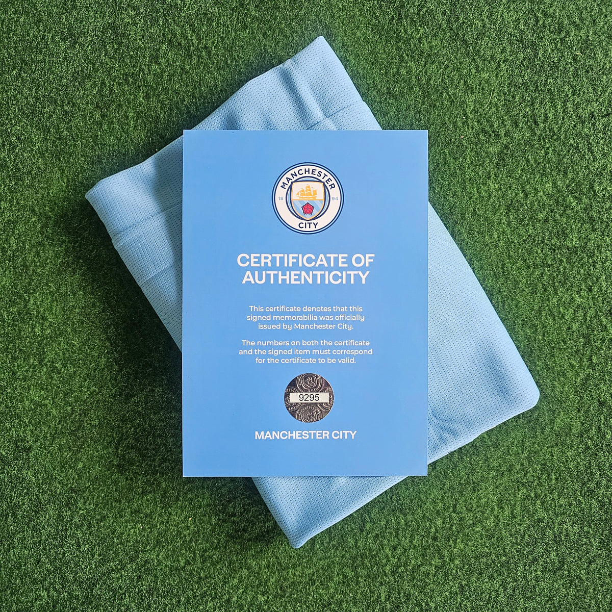 Man City Squad Signed 25/26 Home Shirt | Club COA