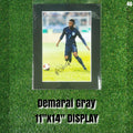 Demarai Gray Signed England Action Photo - Black Mount - 11x14