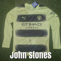 John Stones Signed 2022/23 Manchester City Third Shirt - Long Sleeve - Signed Front