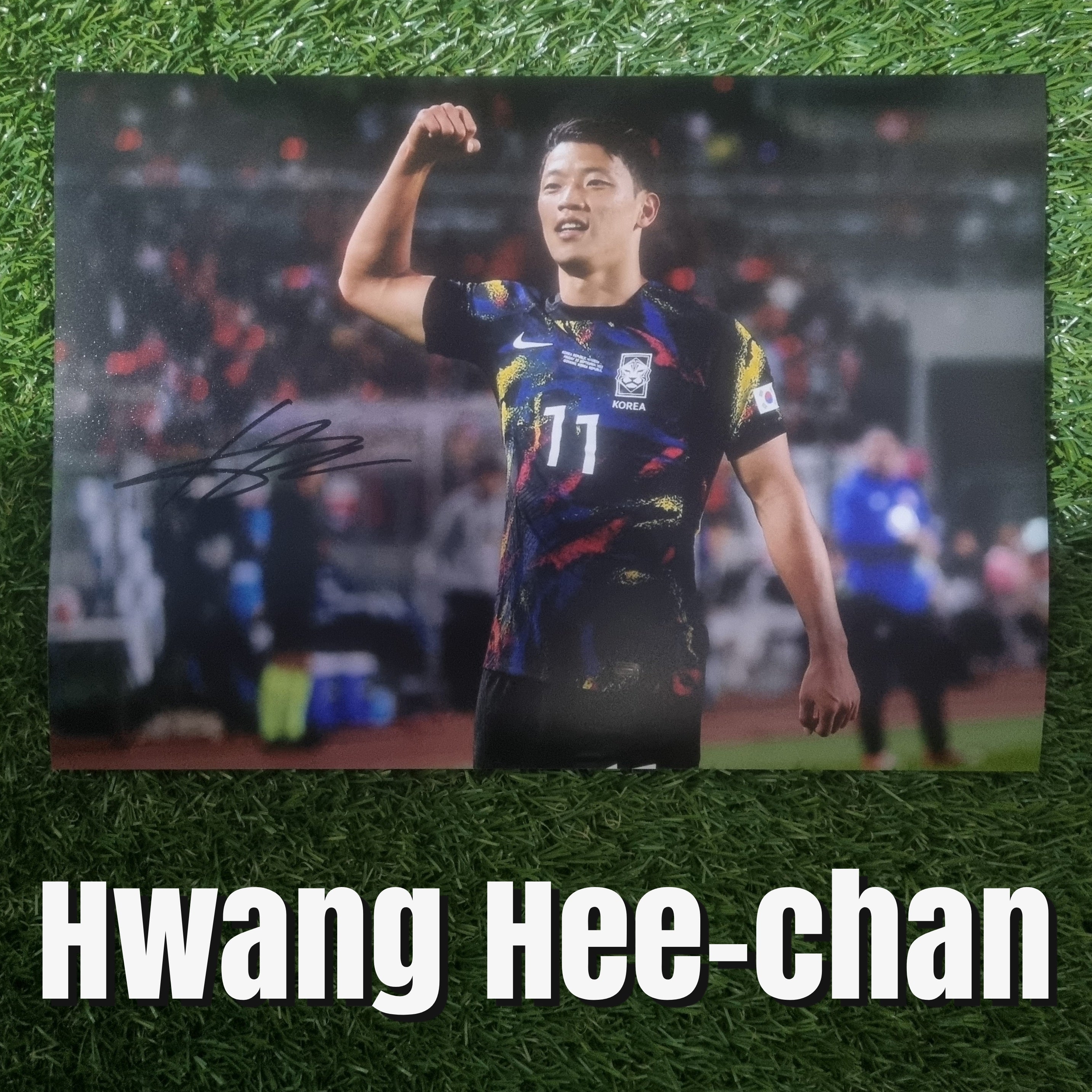 Hwang Hee-chan Signed A4 South Korea Photo - Image 1