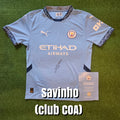 Savinho Signed 2024/25 Manchester City Home Shirt - Official Manchester City COA