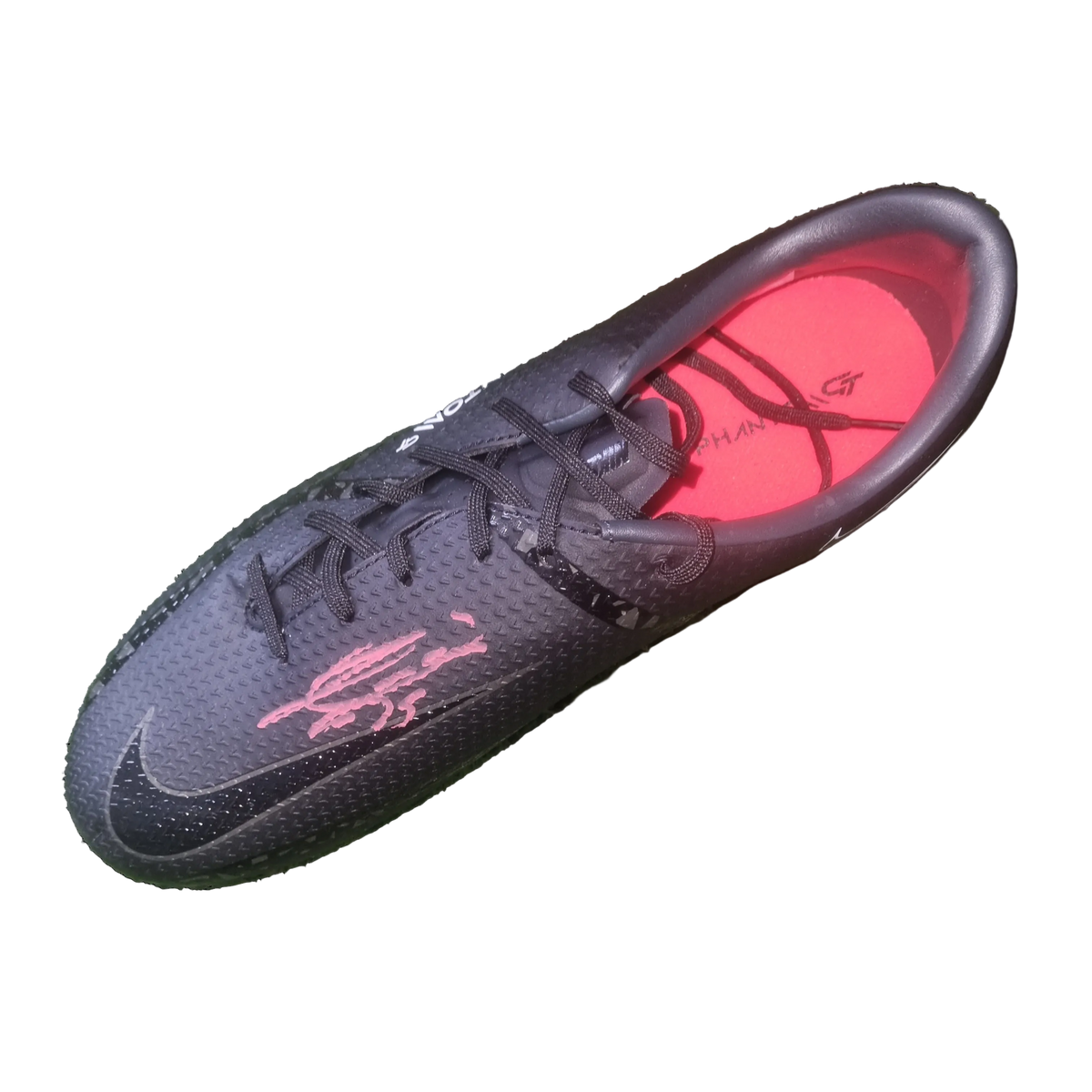 João Gomes Signed Nike Football Boot - Black/Red - Left