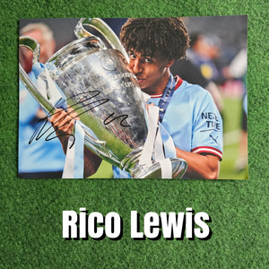 Rico Lewis Signed Manchester City Photos