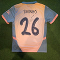 Savinho Signed 2024/25 Manchester City Fourth Shirt - Savinho 26 - Signed Back