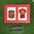Jonny Otto Signed Spain Shirt Display - Red Mount - A4