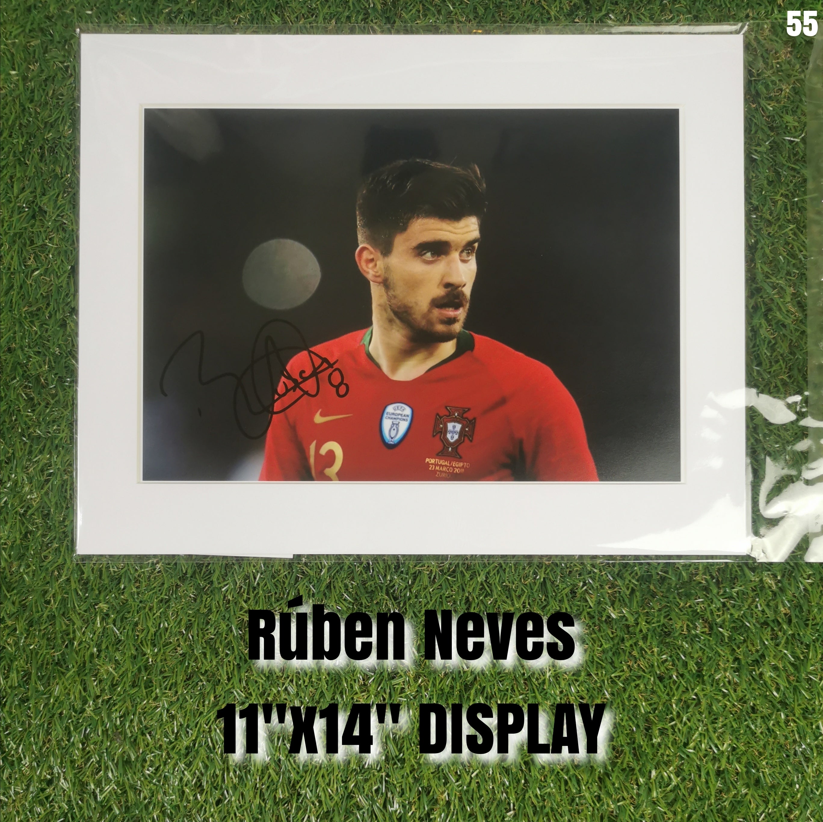Rúben Neves Signed Portugal Close-Up Photo - White Mount - 11x14