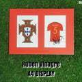Rúben Vinagre Signed Portugal Shirt & Crest Display - Red Mount - A4