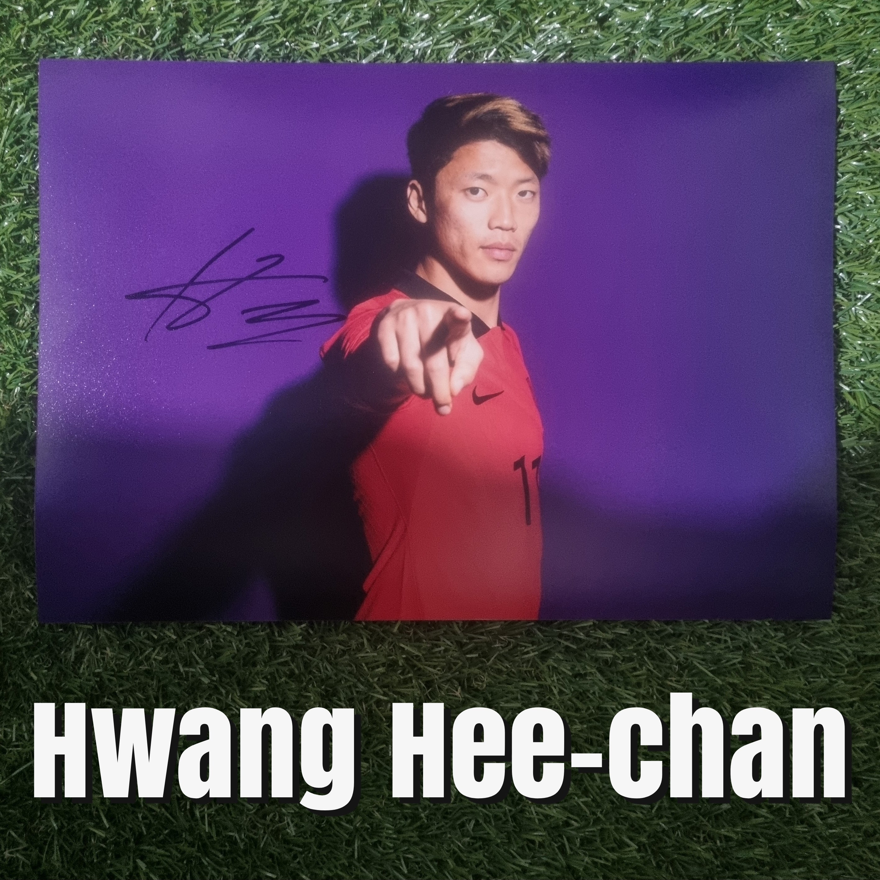 Hwang Hee-chan Signed A4 South Korea Photo - Image 2