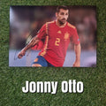Jonny Otto Signed A4 Spain Photo