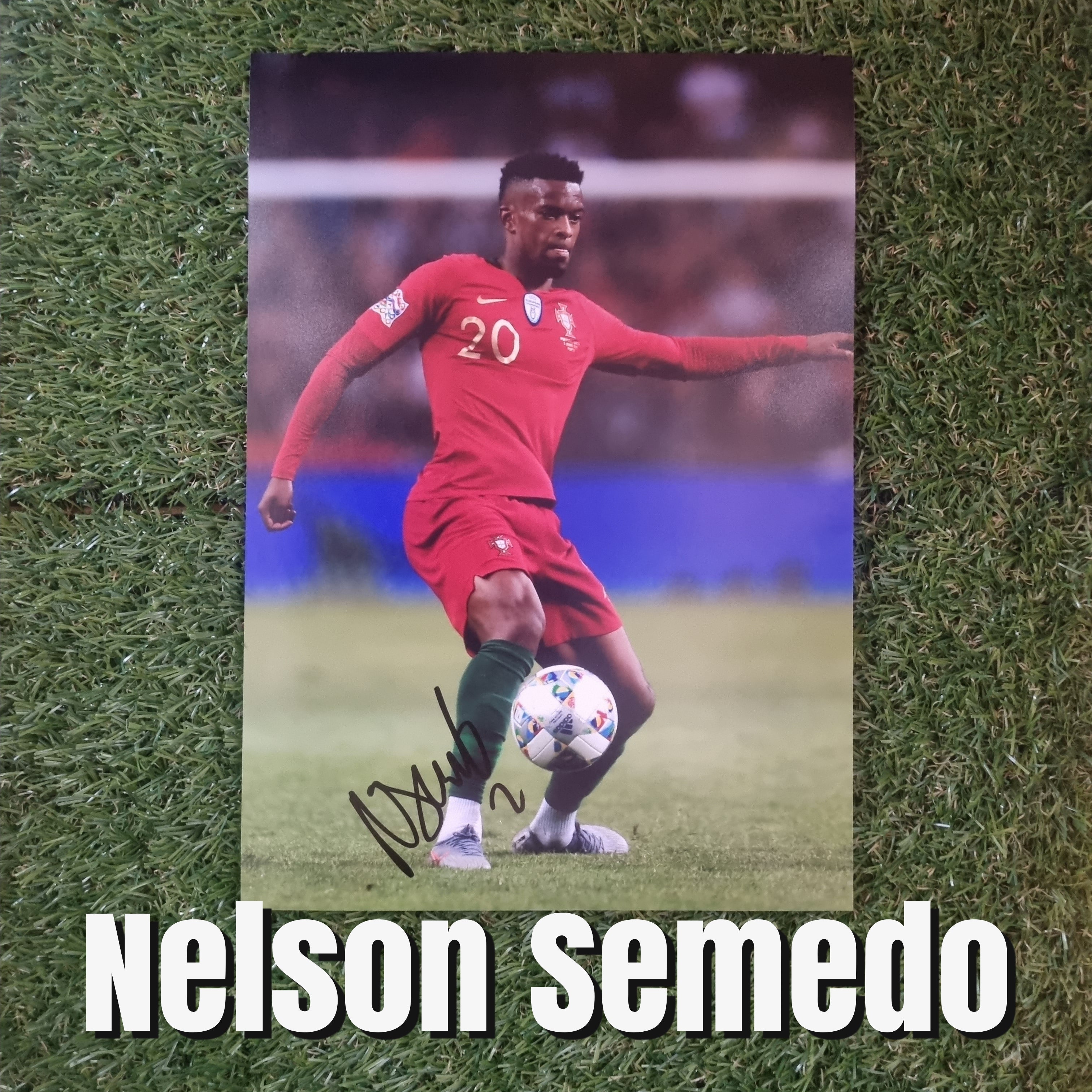 Nelson Semedo Signed A4 Portugal Photo - Image 1
