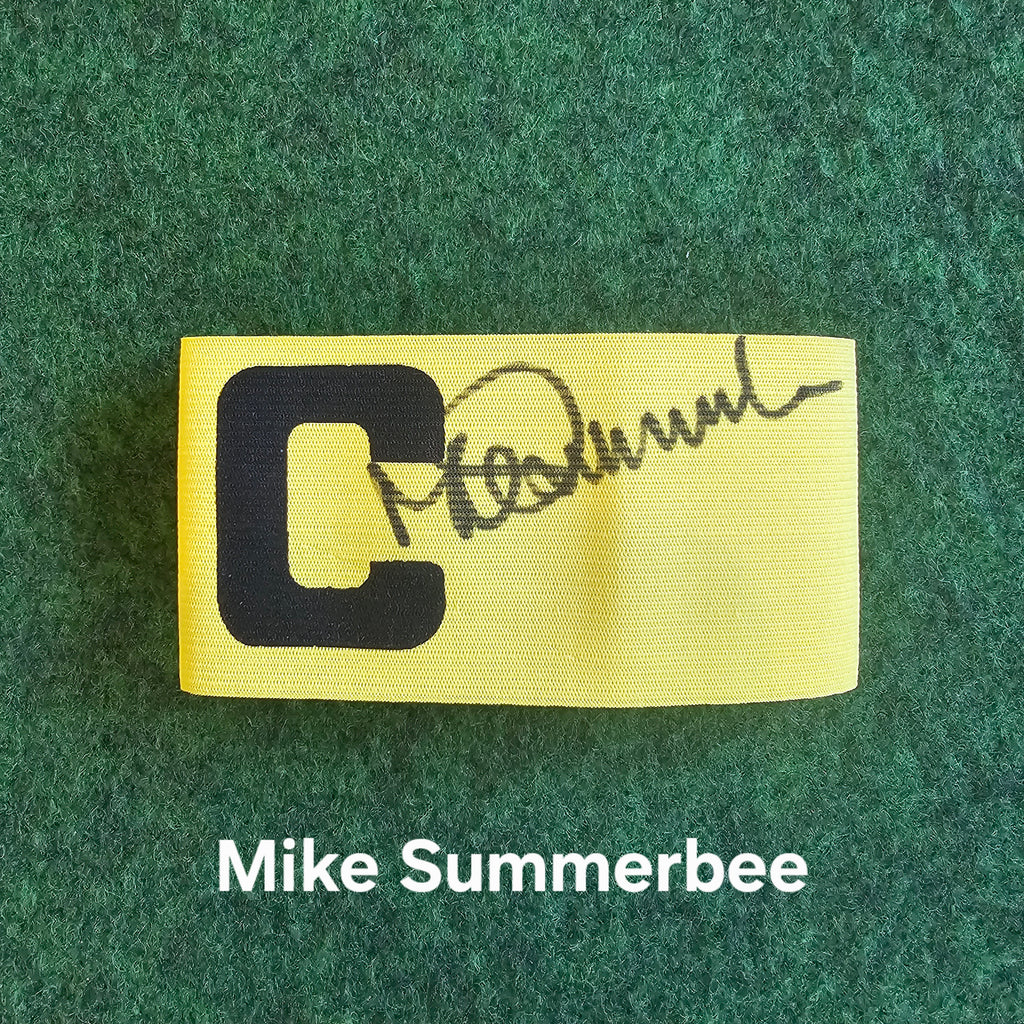 Mike Summerbee Signed Yellow Captain's Armband