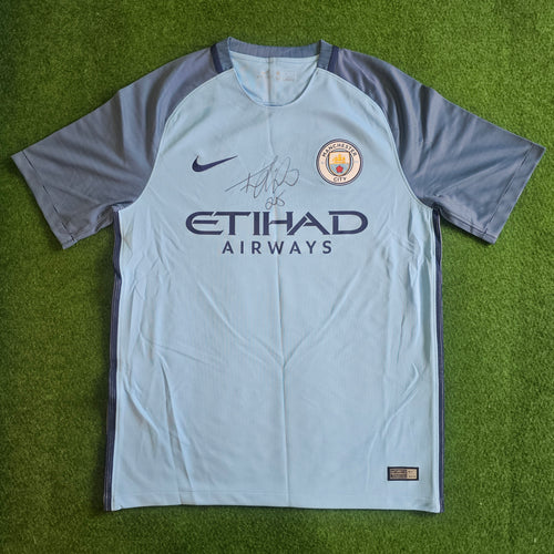 Fernandinho Signed 16/17 Home Shirt | Club COA