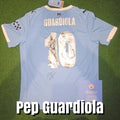 Pep Guardiola Signed 2025/26 Manchester City Special Edition 10 Years Home Shirt - Official Manchester City COA