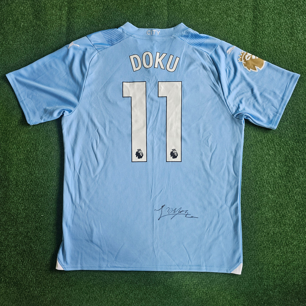 Jérémy Doku Signed 23/24 Home Shirt | Club COA