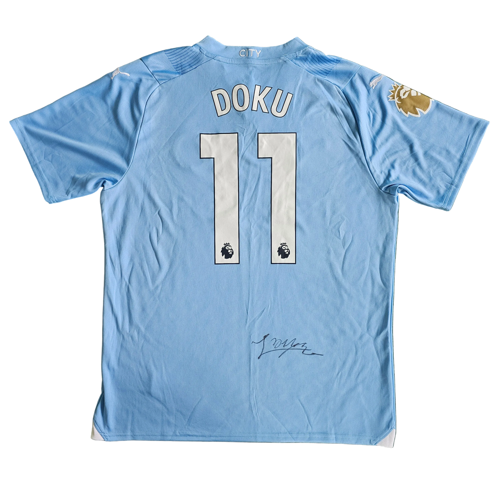 Jérémy Doku Signed 23/24 Home Shirt | Club COA