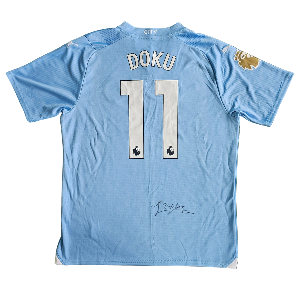 Jérémy Doku Signed 23/24 Home Shirt | Club COA