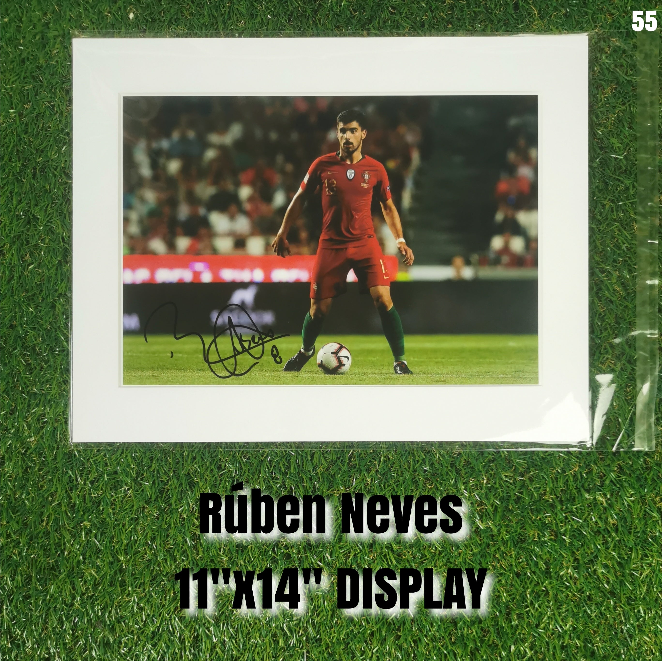 Rúben Neves Signed Portugal Full-Body Photo - White Mount - 11x14