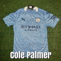 Cole Palmer Signed 2020/21 Manchester City Home Shirt - Signed Front