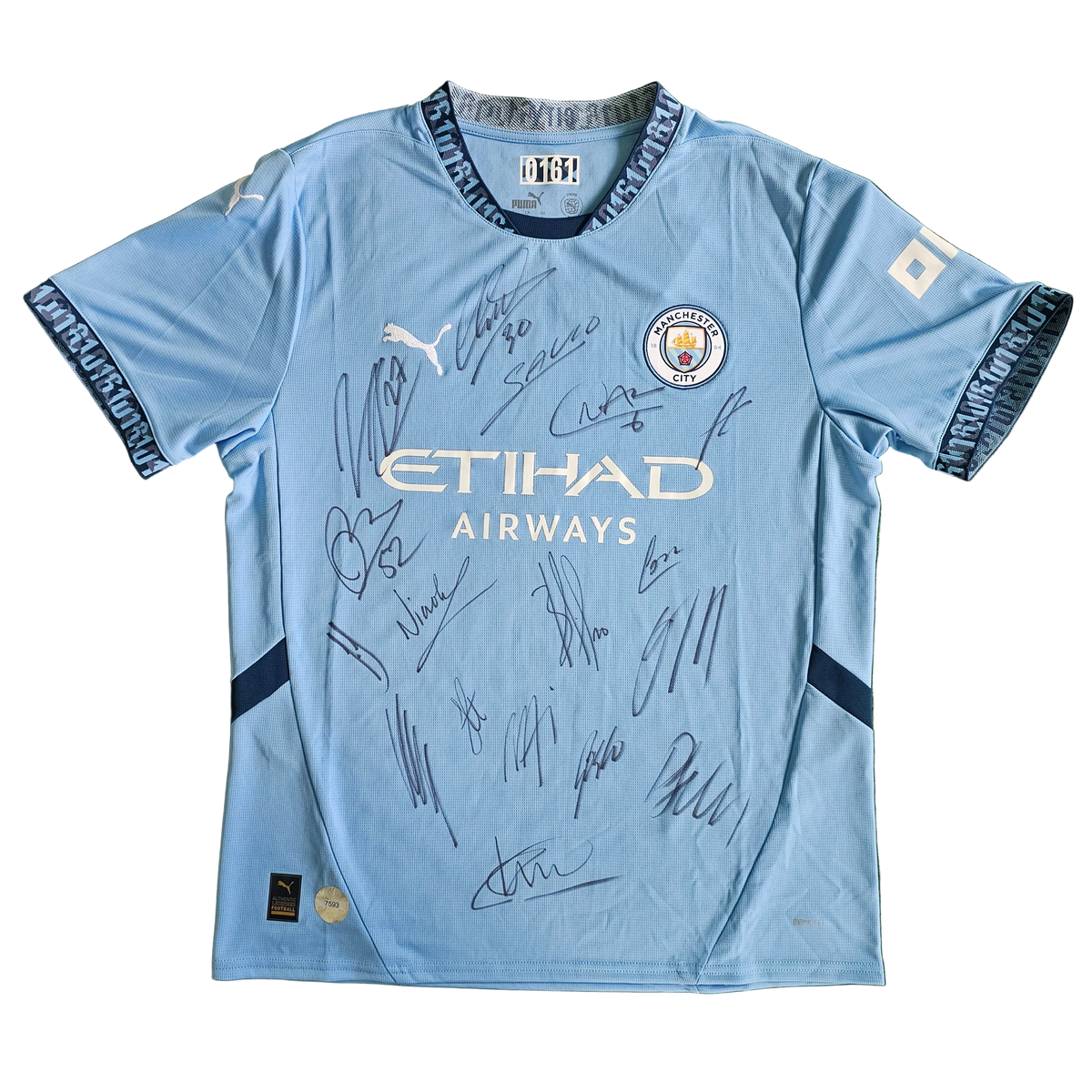 Man City Squad Signed 24/25 Home Shirt | Club COA